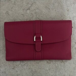 NWOT Longchamp Le Foulonne Wallet Fuschia